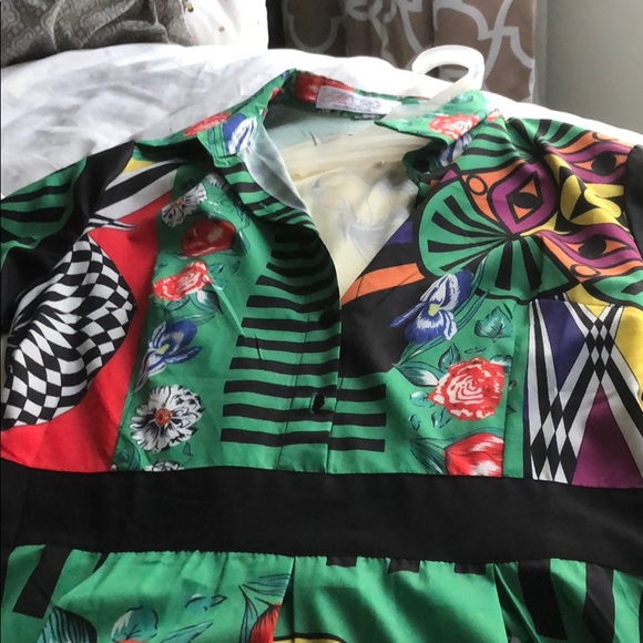 Pretty in color 👗 long silky dress - Picture 4 of 8